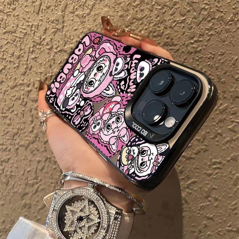 Pink Cloth Cloth Is Suitable for IPhone16Pro Mobile Phone Case Apple 15pro14Plus Cartoon 13prox.