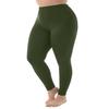 Po-Lifting Trainingsleggings Damen Übergröße Einfarbige