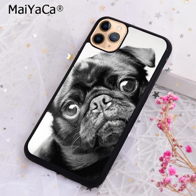 MaiYaCa Animal Black Pug cloSE2020 up Phone Case Cover For iPhone 17 Air 16 16e 15 plus 11 12 13 14 pro max  coque