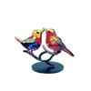 2/3/5bird Desktop Stained Acrylic Birds Branch Desktop Ornaments Double Sided Multicolor Craft Statue Ornaments Decoration New