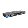 LINKSYS Gigabit Switching Hub Metal Housing Mbps Compatible Unmanaged Power Adapter Included LGS116-JP 16-port 10/100/1000