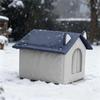 Warm Outdoor Cat House Windproof Waterproof Stray Cat Shelter Enclosed Design Moisture-Proof Base Pet Warming Cave Garden
