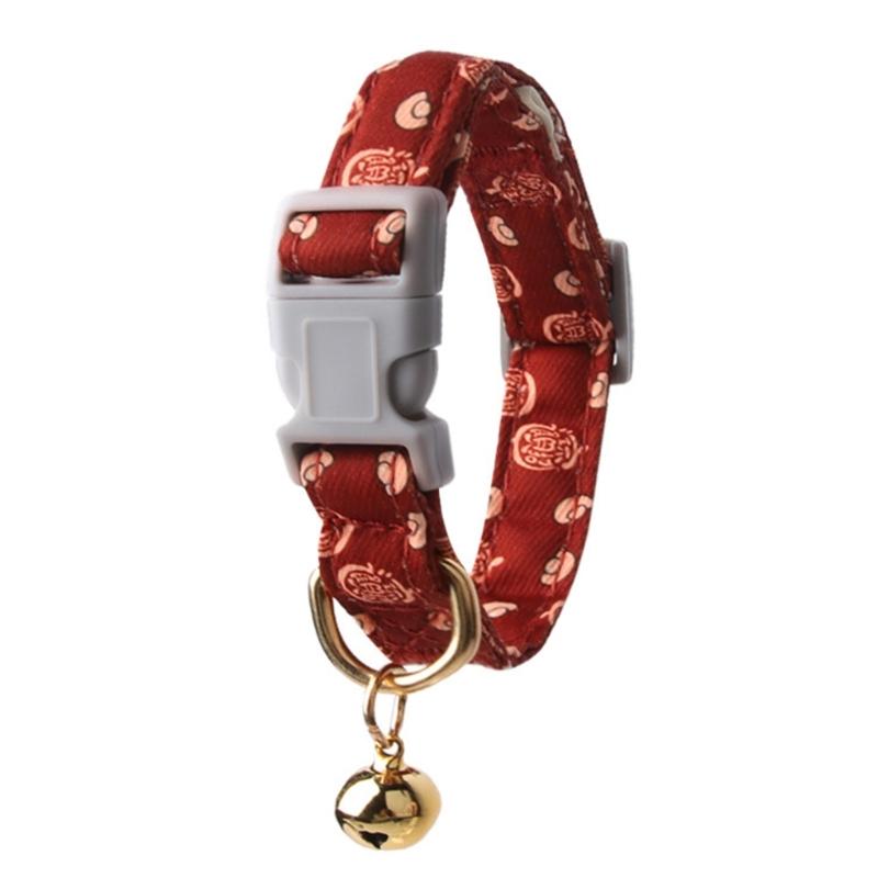 Adjustable Dog Collar Flower Pattern Quick Release Buckles Neck Collar For Small Breeds and Cats Daily Walking And Hiking