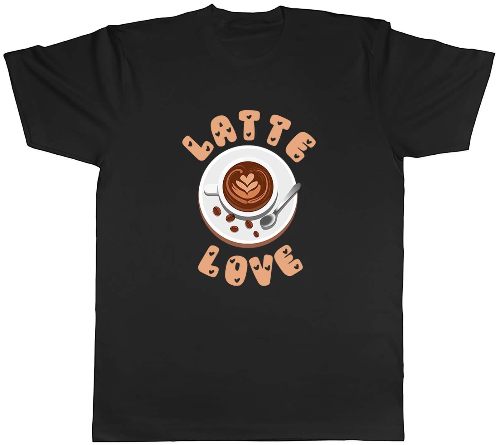 Latte Love Mens T-Shirt Valentines Day 14th February Tee Gift XXXL