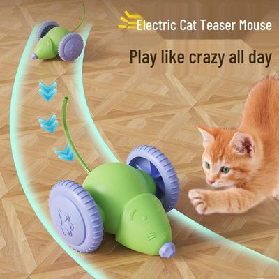 Hot-Selling Cat Electric Toy: Interactive Mouse Teaser and Self-Amusement Play Stick for Cats and Dogs