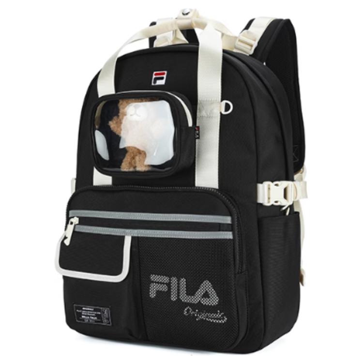 New FILA Fabric Backpack Women's Black F13W519168F-BK
