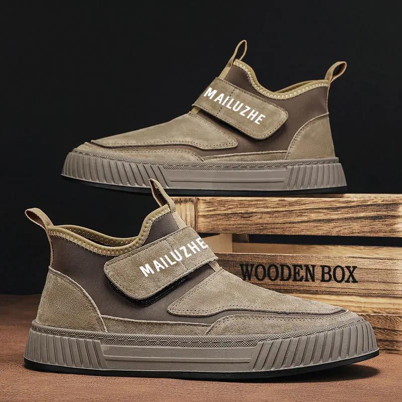 Non-slip Chunky Sneakers Male Casual Retro Customs Korean Style Products Designer Luxury Walking Social Men's Vulcanize Shoes