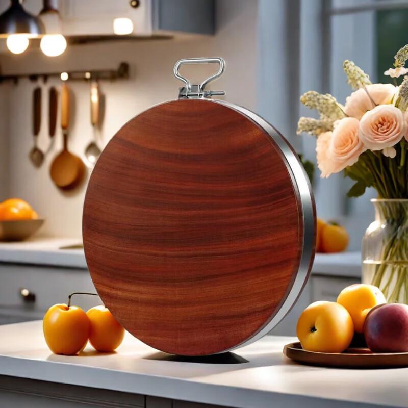 LIJIA Solid Ironwood Round Cutting Board 33X4CM