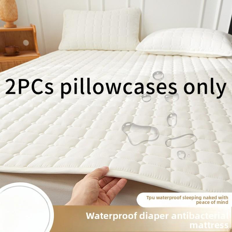 Waterproof Urine Barrier Quilted Mattress Pad for Home Bedroom Dormitory Soft Cushion Bed Protector Non-Slip Mat
