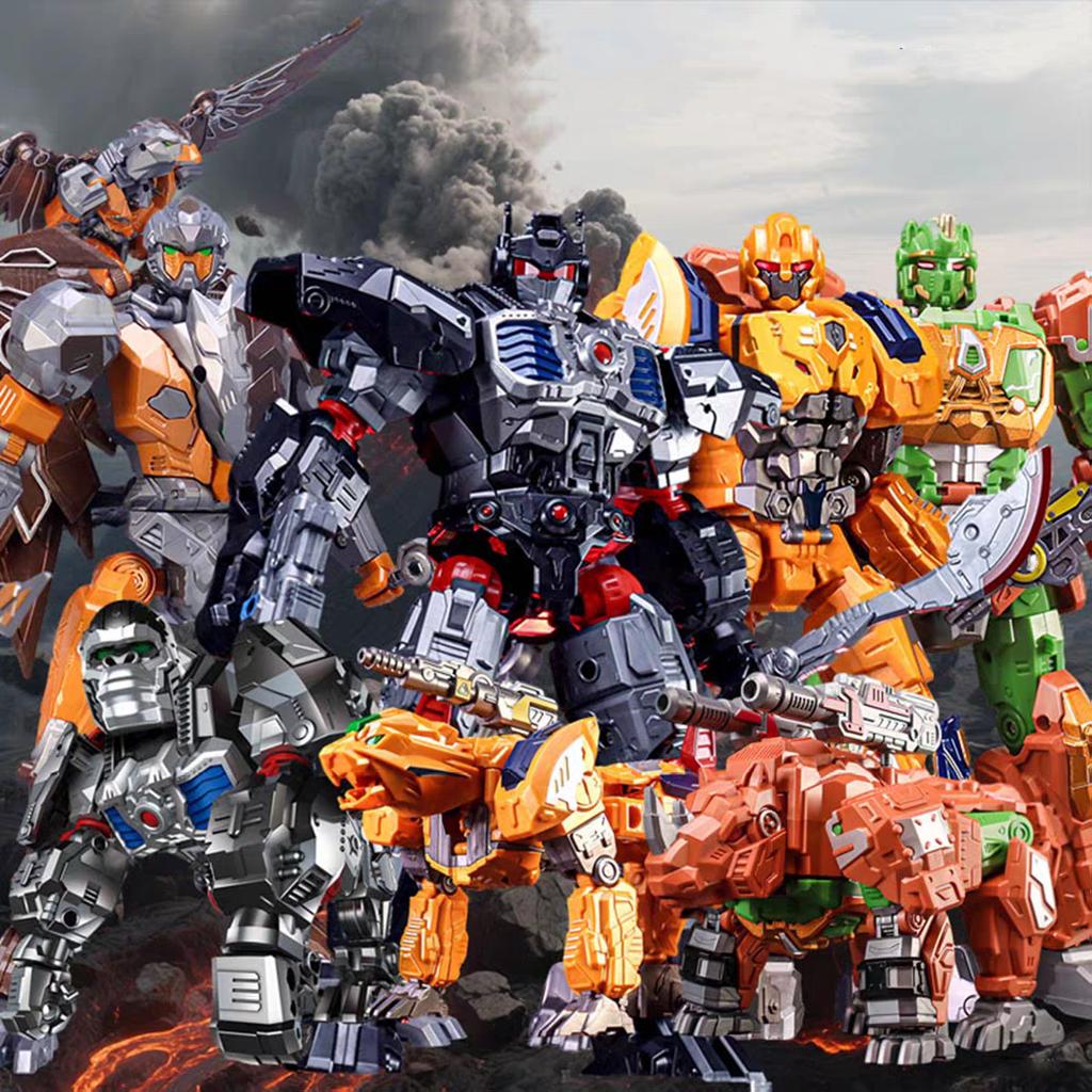 In Stock LiJiang New Transformation Movie Anime Toys Cool Dinosaur Action Figure Robot Car Model Boys Kids Gift XT-1613