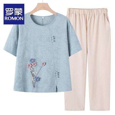 New Chinese Style Embroidered Short Sleeve Top
