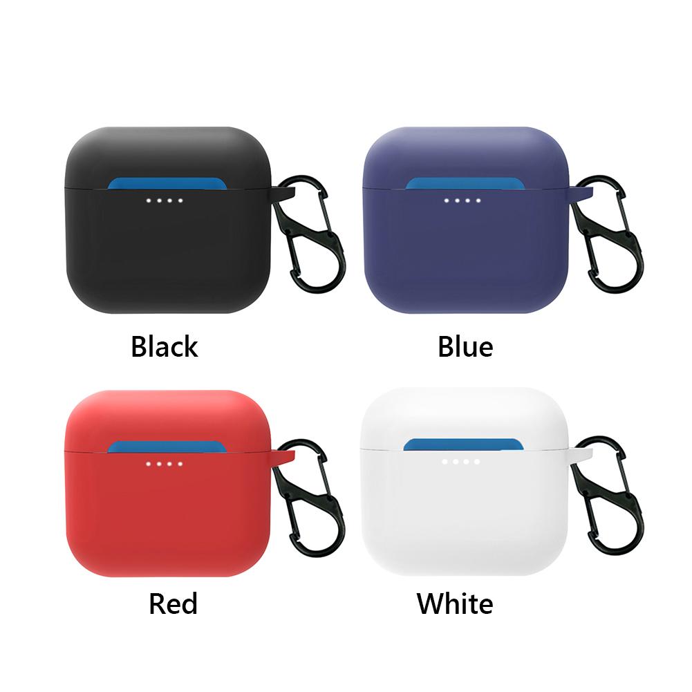 Earphone Soft Silicone Case with Carabiner for Skullcandy Indy Evo Charging Box Protector Shockproof Case