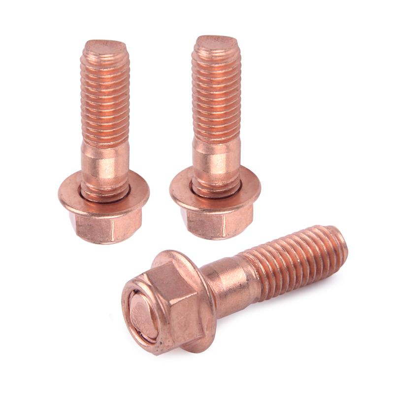 Alloy Steel M10 X 1.5 Threaded Turbo Stud Screw Flange Nuts Kit Fit for T3 T4 T5 T6 Turbocharger Accessories