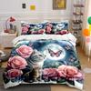 Cats, Roses, Butterflies, Moon. Bedding Sets Duvet Cover Sets Duvet Covers Pillowcases(1*Duvet Cover 2*Pillowcases Without Duvet Insert)