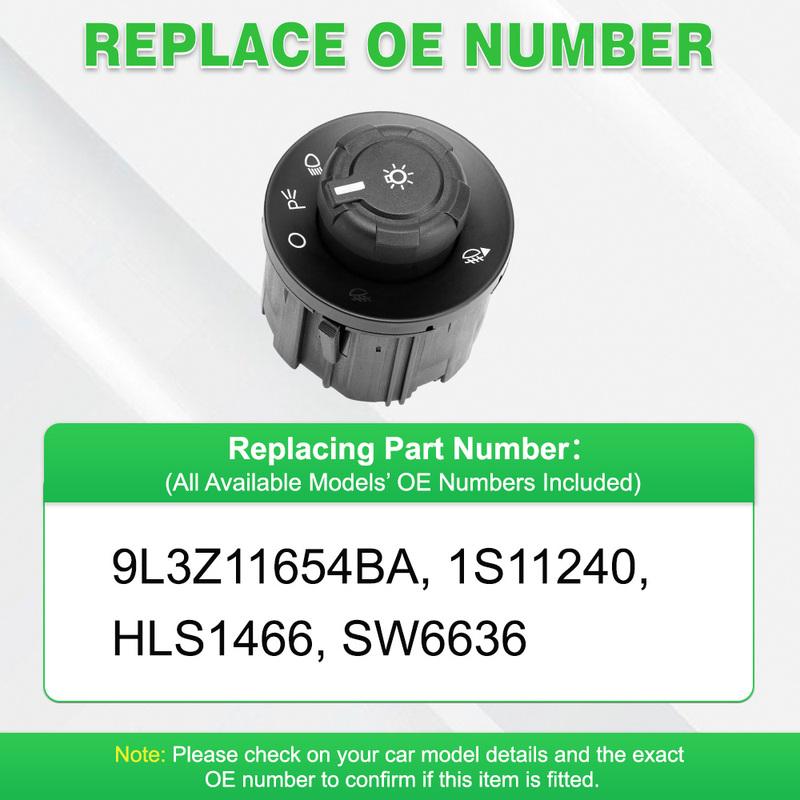 For Ford F-250 F-350 F-450 F-550 Super Duty 2011– HLS1466 1S11240 10 P Front Headlight Switch