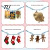 Stuffed Animal Hanging Rack Doll Cotton Storage Chain, Wall Mounted Organizer with Display Strap Metal Clips, Boho for Kids Room And