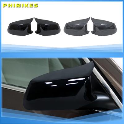 Für BMW 5er F10 F11 2010-2013 Auto Rückspiegelabdeckung Seitenflügel Schutzrahmenabdeckungen Karbonfaser-Stil Zierblende