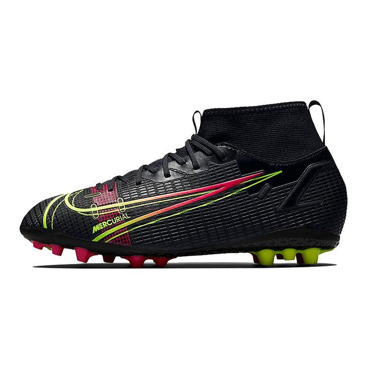 Nike Mercurial Superfly 8 Academy AG Black Big Kids Soccer Shoes CV0732-090 36