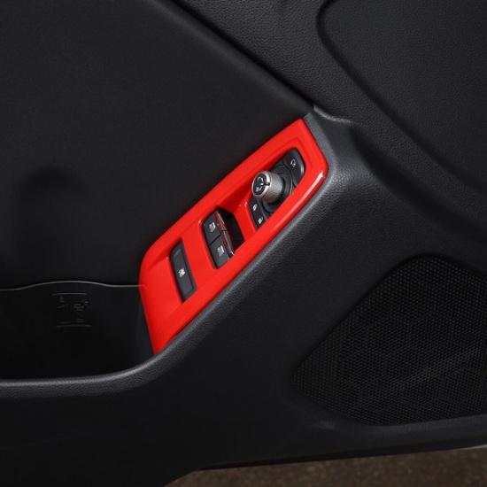 For Toyot-a 86/Subaru BRZ Window Glass Lift Button Frame Trim ABS Red Kit