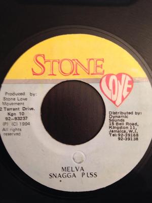7-Zoll-Schallplatte SNAGGA PUSS - Melva NONE Stone Love 1994 Jamaika Reggae, Ska & Dub Gebraucht