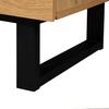 Television Stand Color Blocking TV Cabinet with Drawers Open Shelves Solid Console Wooden Legs Living Room Furniture Table