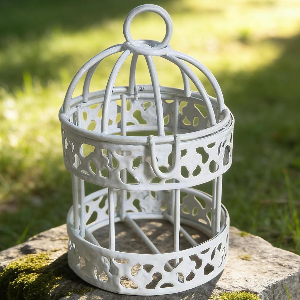 Casetta per Uccelli Fioriera da Appendere Decorazione Matrimonio Supporto in Ferro Fioriera Pianta per Ufficio