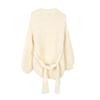 Women's European & American Style Lantern Sleeve Tassel Cardigan - Handmade, Thick, and Cozy for Fall & Winter