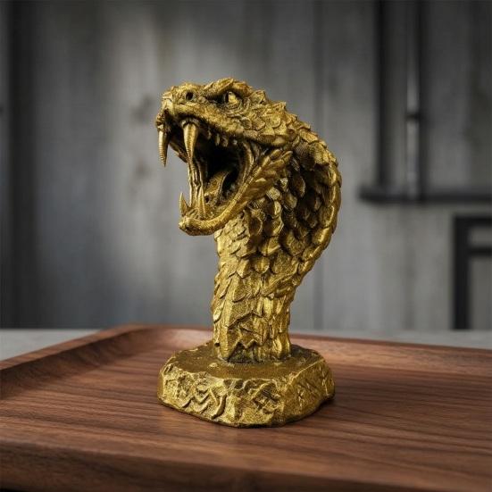 Anxiety Relief Fidget Toy 3D Printed Snake Figurine Realistic Serpent Sculpture