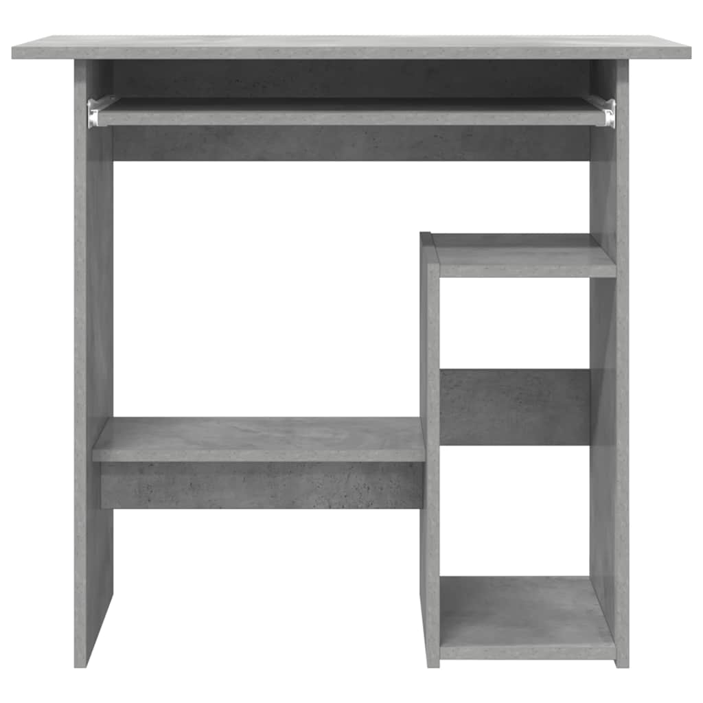 Schreibtisch fürs Arbeitszimmer, Computertisch mit Ablage für den Computer, 80x45x74 cm