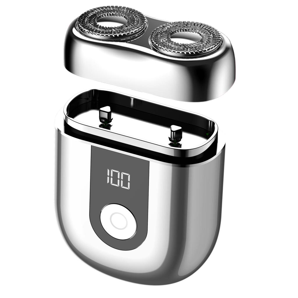Full Body Washable Electric Shaver with Metal Body and Long Battery Life - High Speed Floating Razor