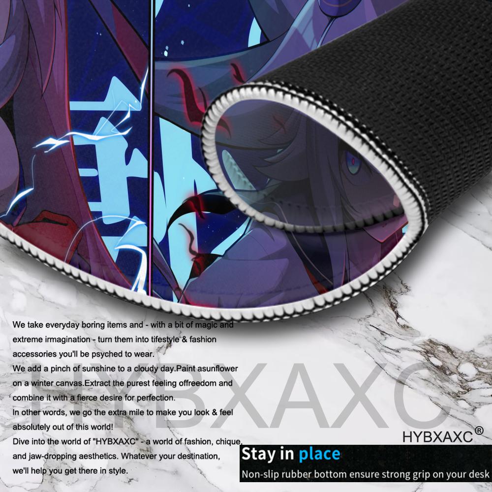 HYBXAXC Genshin Impact Furina Anime Game Mousepad Office PC Kawaii Gaming Accessories Keyboard Mouse Pad Laptop Mat Carpet