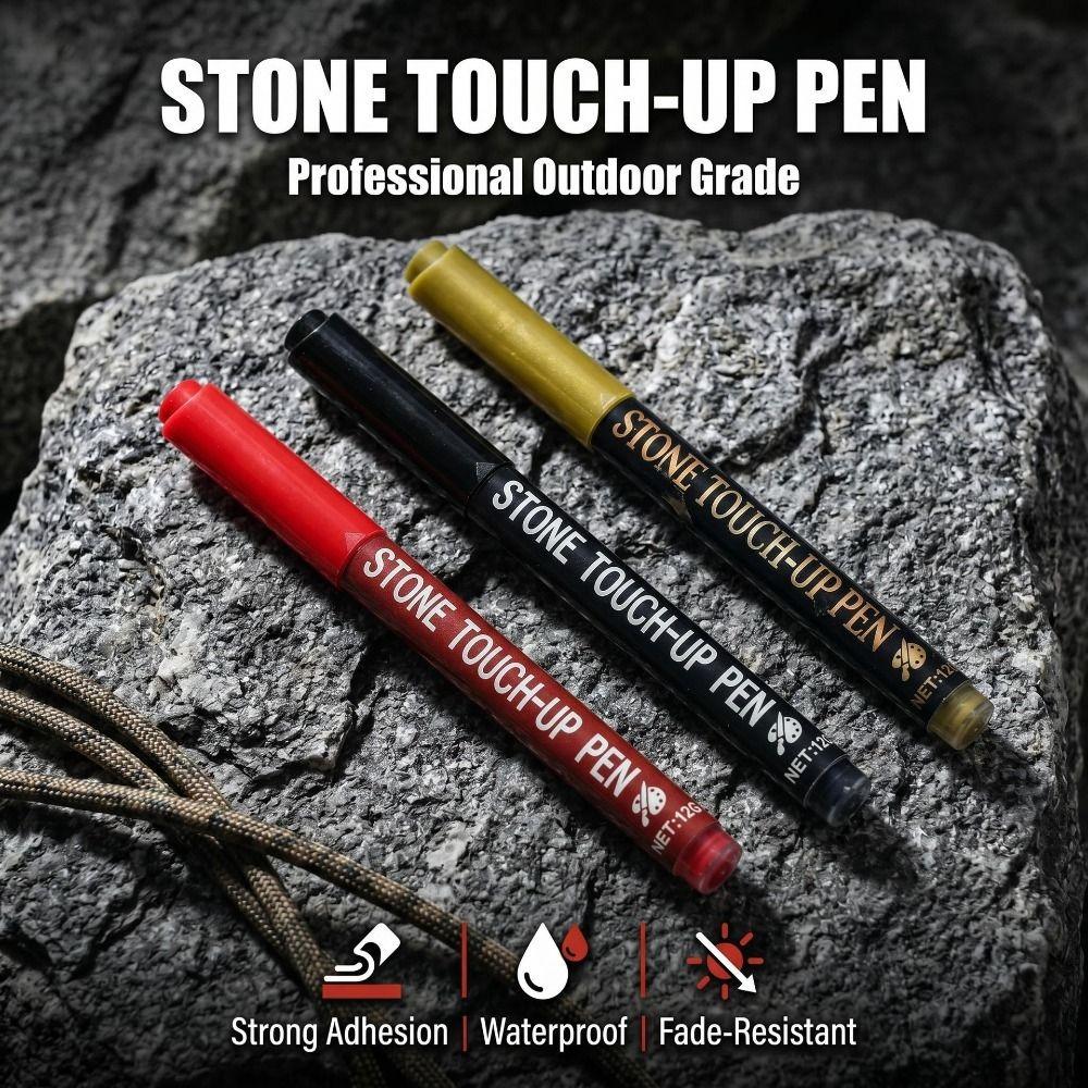 Waterproof Tombstone Touch Up Paint Pen Quick-Drying Gold Metal Marker Inscription Restoration