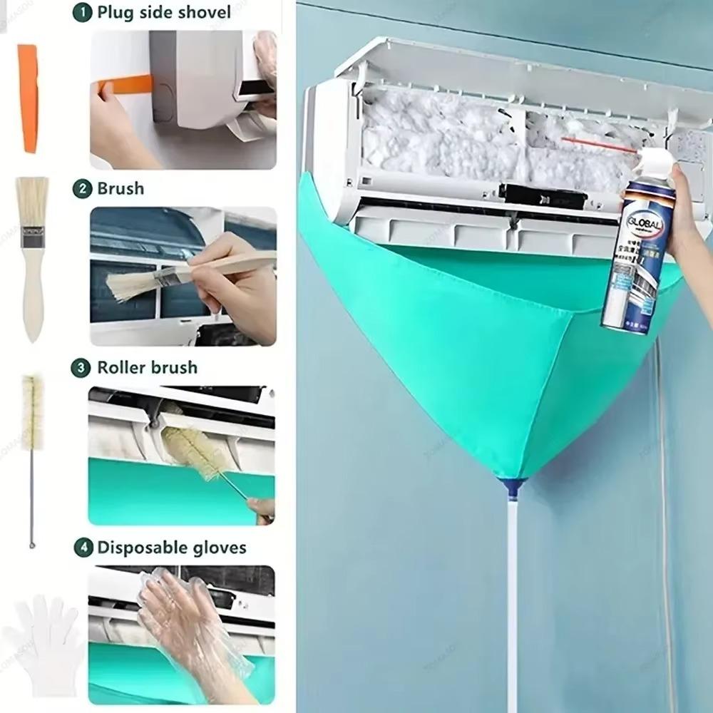 Leak-proof Air Conditioner Clean Cover Thickened PVC Drain Air Conditioner Cleaning Kit Waterproof with Drain Pipe