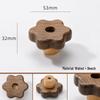 Japanese Minimalist Walnut Handle Solid Wood Cabinet and Wardrobe Drawer Handle