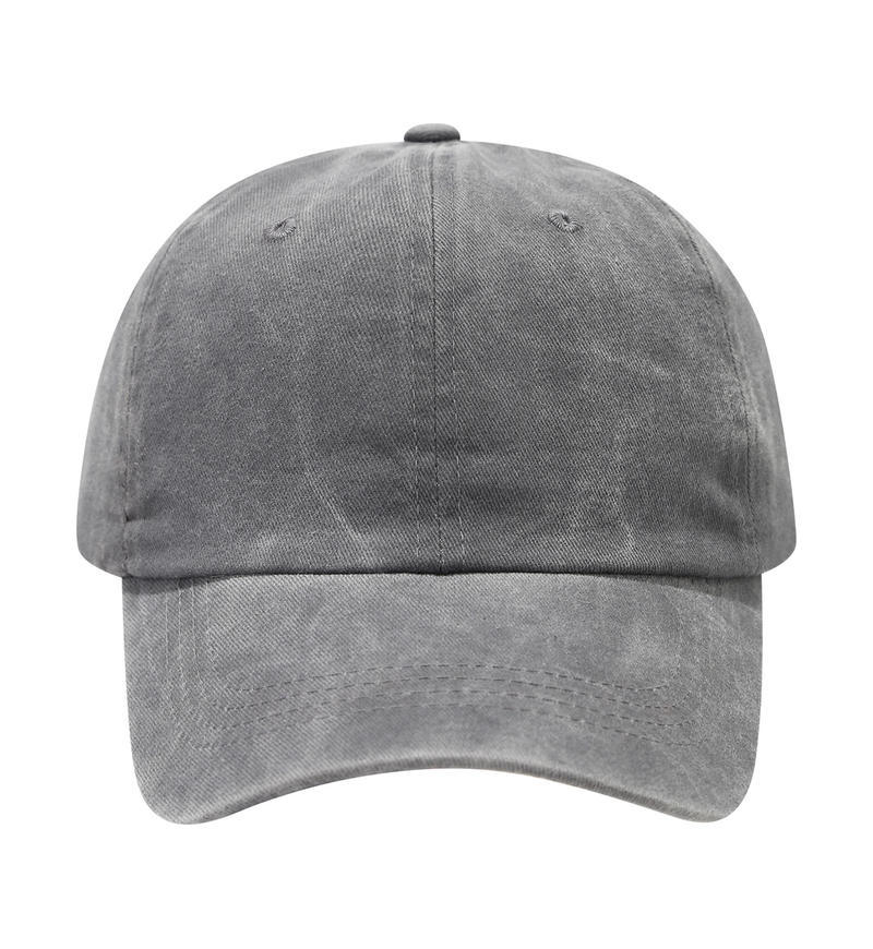 Einfarbige gewaschene individuelle Stickerei Unisex Vintage Dad Hat Baseballkappe