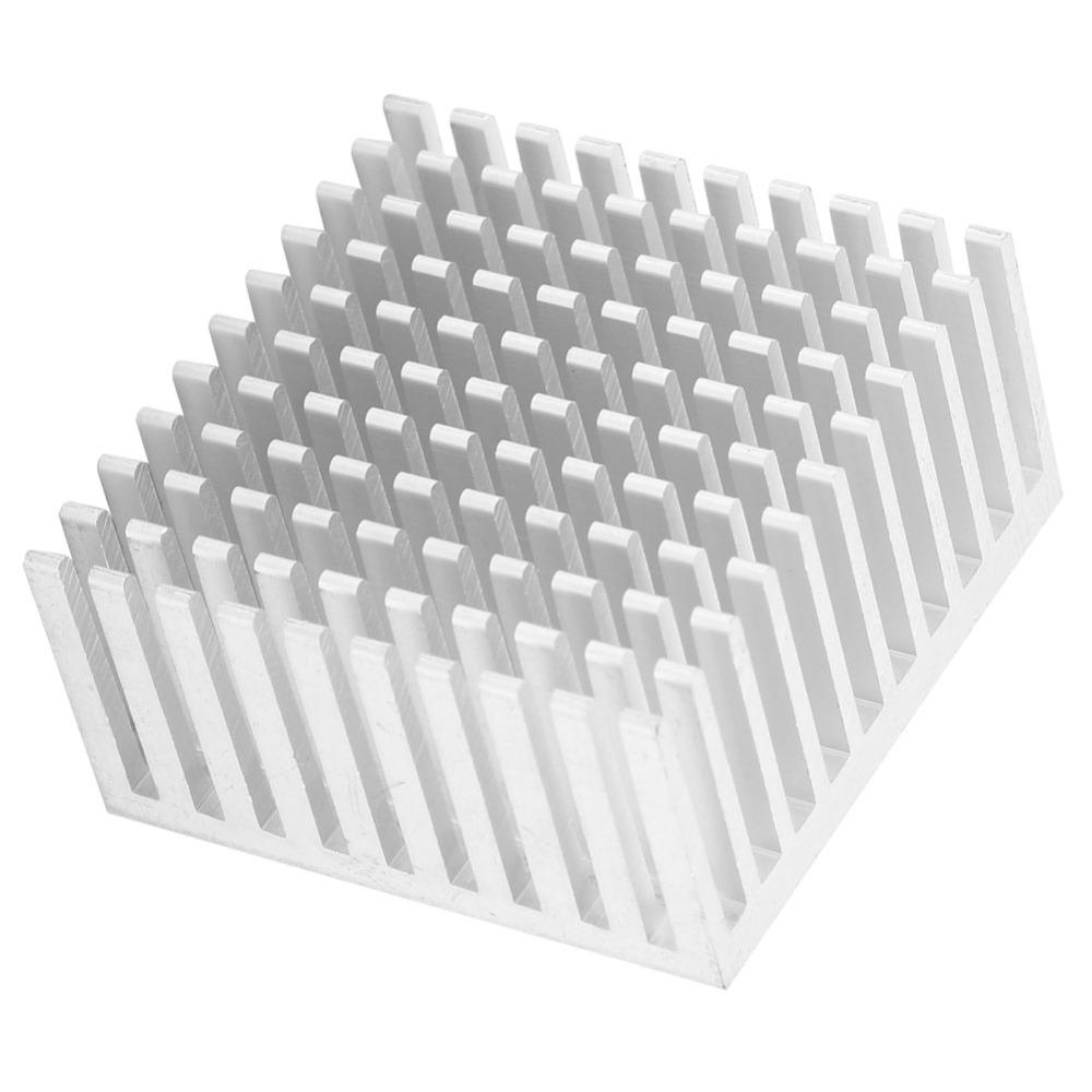 5Pcs Aluminum Aluminum Heatsink Silver/Black Radiator Heat Sink Printed Circuit Board