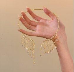 Thousand Gold Feeling Water Drop Fringe Necklace Fashion Heavy Industry Exquisite Elegance Temperament Advanced Sense Design Sense Creative