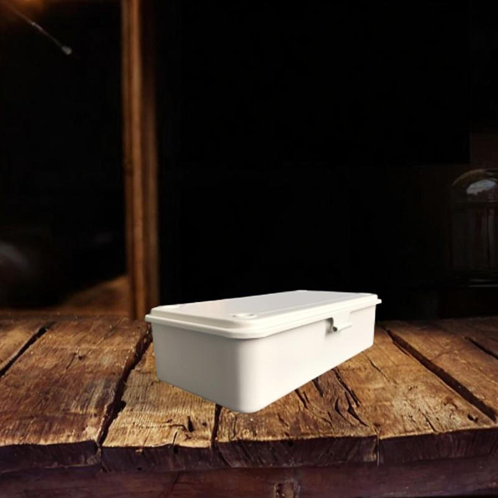 

Железный ящик для хранения, контейнер, настольный портативный органайзер для заметок, металлический кейс для инструментов механика, клейкая лента белый