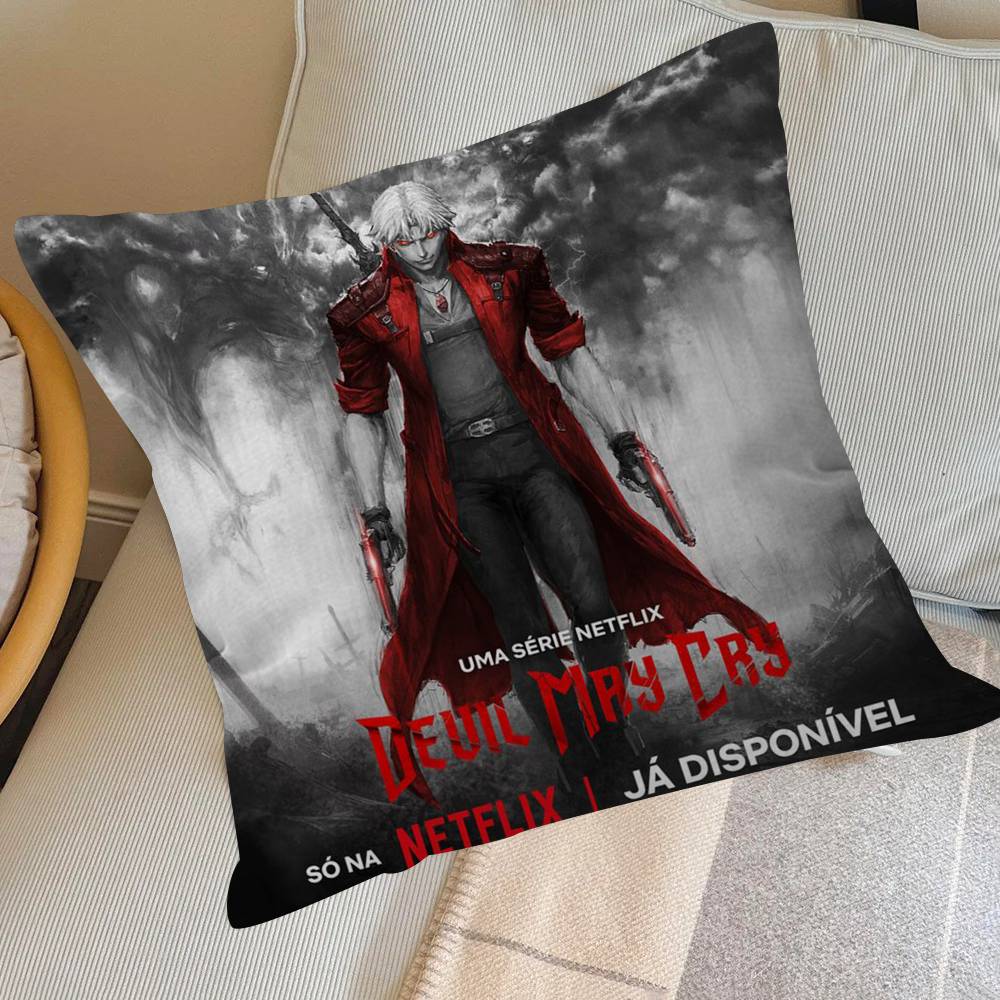 Famous Anime D-Devil May Cry   Cushion Cover Pillowcase Upholstery Sofa Throw Pillow Home Decor Pillowcas
