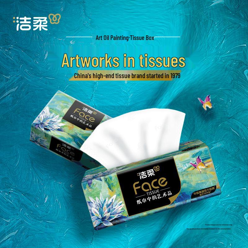 Jie Rou Face Art 4-Ply Soft Pack Facial Tissues