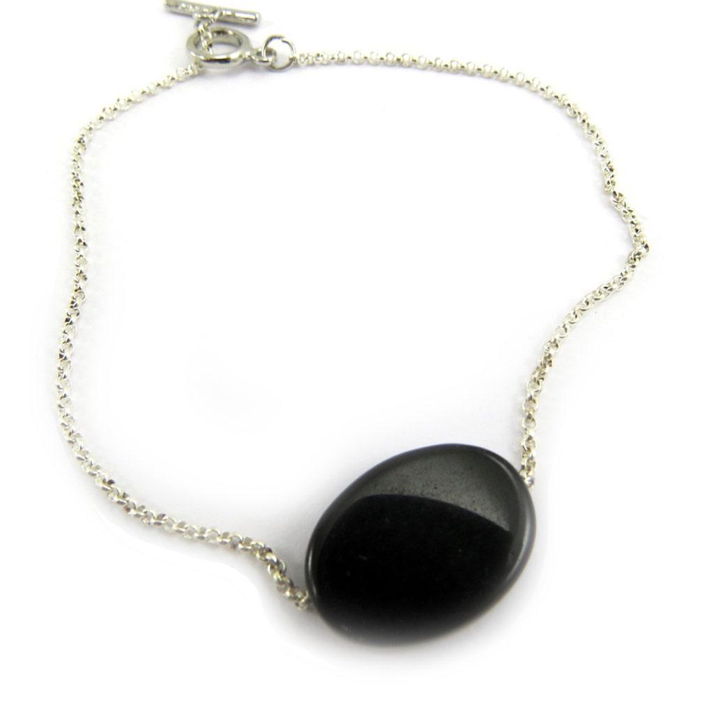 Les Trésors De Lily [G2913] - Black 'Mineralia' Bracelet