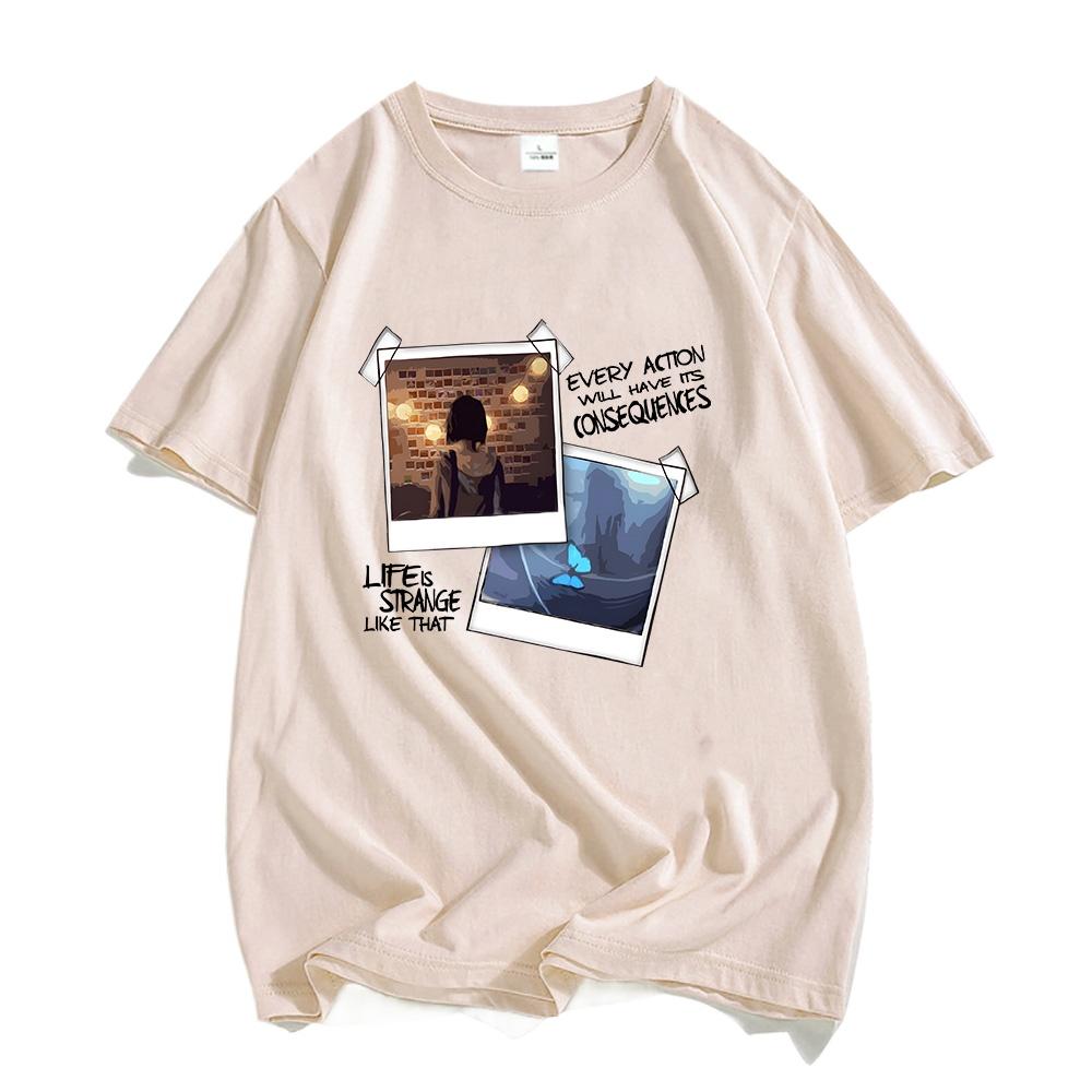 Life Is Strange What If? T-shirts MEN  Handsome T-shirts Four Seasons Casual Tees High Street Fashion Manga/Comic Soft Summer