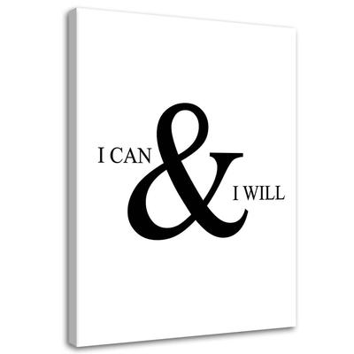 Canvas Print, Motivational I Can Do Anything