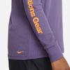 Nike Kids Letter Print Pullover High Neck Long Sleeve T-Shirt Kids tops Canyon-Purple DR6150-553