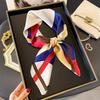 Beach Sunscreen Kerchief Luxury Design Square Scarves Women Popular 70X70Cm Silk Hijab The Four Seasons Headscarf