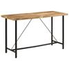 VidaXL Bar Table, Rectangular Bistro Table, End Table, Dining Table, Living Room Furniture, Solid Wood 356383