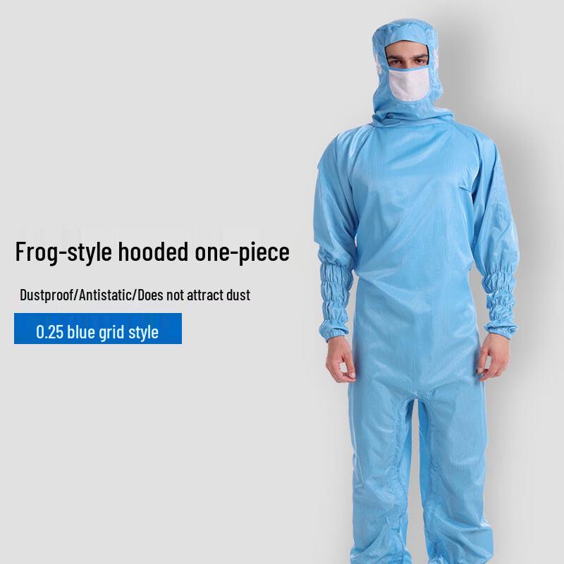 Anti-Static Cleanroom Hooded Coverall