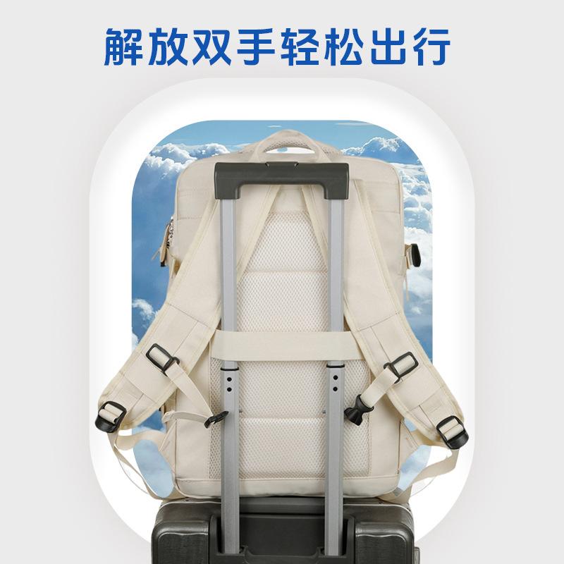 New Business Backpack with Large Capacity, Lightweight, and Waterproof USB Rechargeable Backpack for Business Trips and Travel, with a Laptop