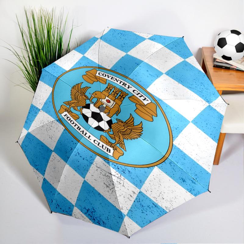 Newcastle United Crest Printed Automatic Umbrella, 8-Frame for Travel, camping, Casual Umbrella, Essential Gift for for family and friends