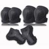 Kids 6-Piece Skateboarding Safety Gear Set With Helmet Knee Elbow Wrist Guards Roller Skating Cycling Outdoor Sports
